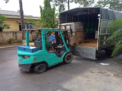 Xe tải chở ghép hàng từ Bắc Ninh đi Bắc Giang