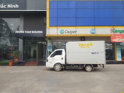 Xe tải chở hàng KCN Hoà Phú Bắc Ninh